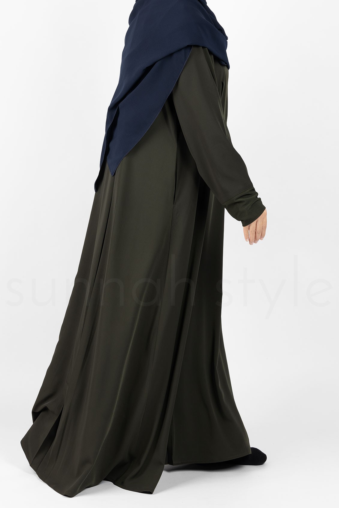 Sunnah Style Belle Umbrella Abaya Midnight Green